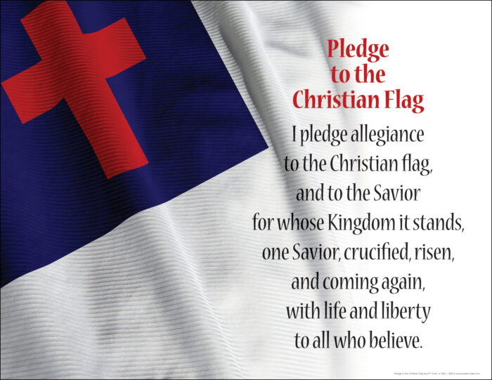 Spiritual Chart - Pledge to the Christian Flag