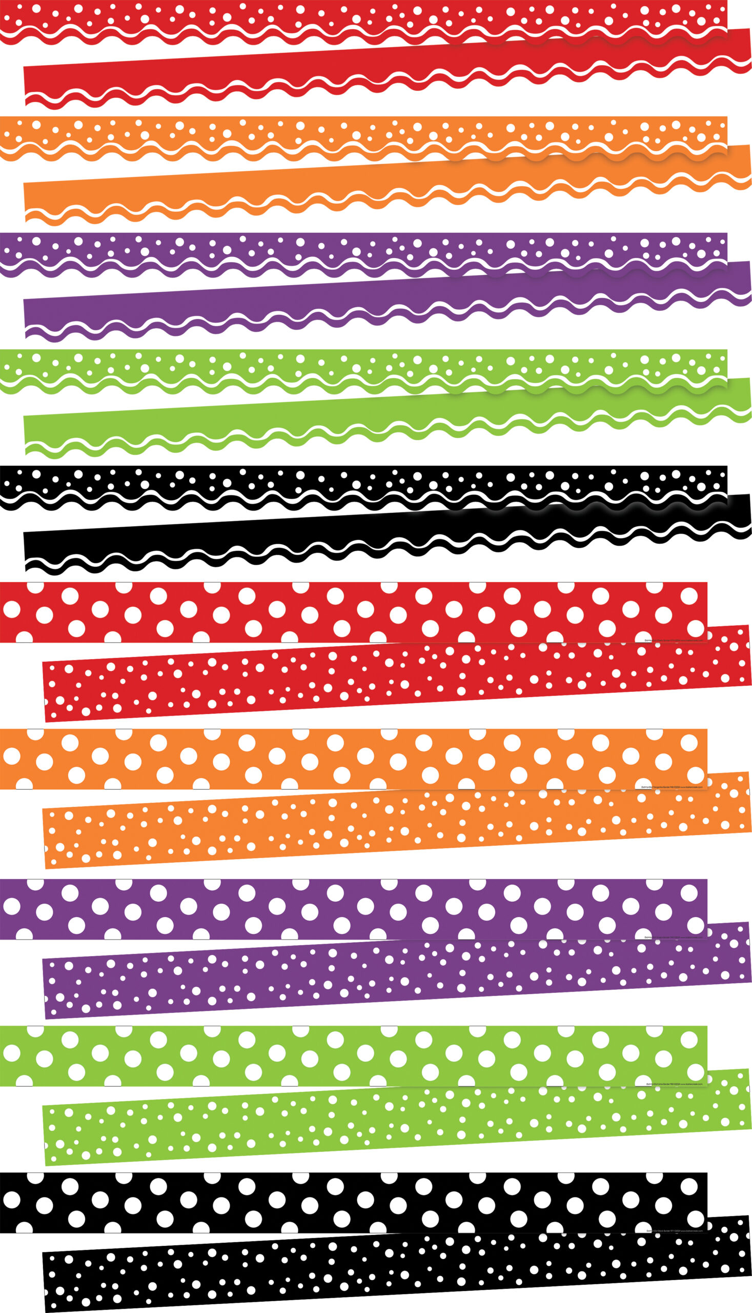 Happy Holidays Dot to Dot & Happy Double-Sided Border, 125 Pieces of Trim per Set