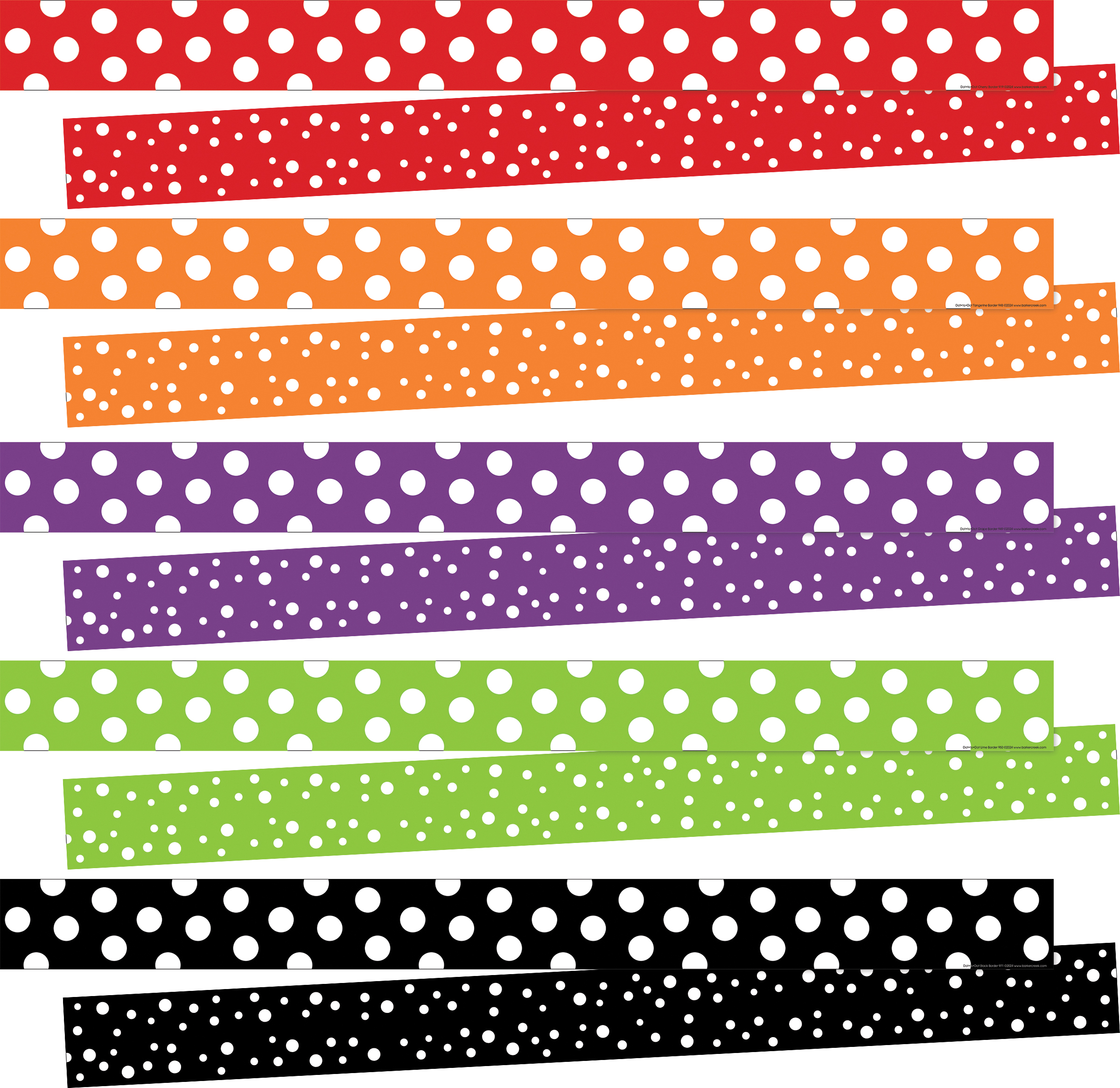 Happy Holidays Dot to Dot & Happy Double-Sided Border, 125 Pieces of Trim per Set - Image 3