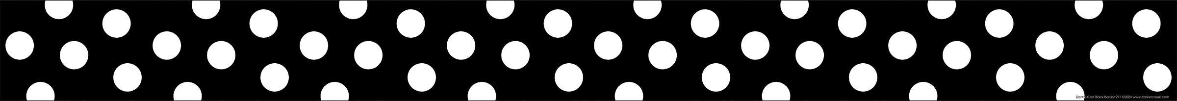 Dot to Dot Black Double-Sided Border, 12 Pieces of Trim per Package - Image 2